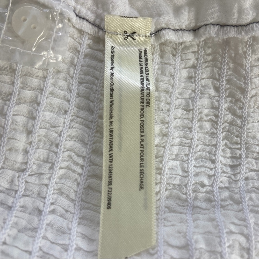 White Eyelet Lace Button-Front Camisole - Picture 5 of 8
